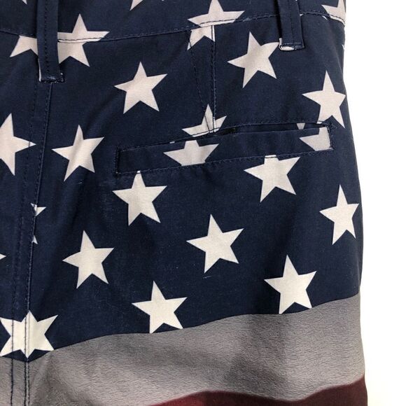 NWOT Size 29 Hawk Patriotic Board Shorts - Picture 11 of 13